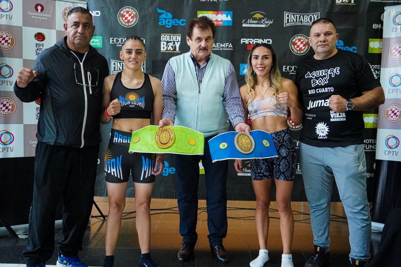 Dos títulos en juego este sábado con boxeo femenino de primer nivel en Carlos Paz.