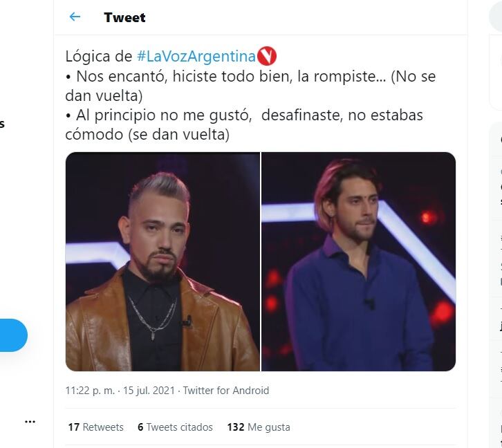 Leandro recibió apoyo en redes.