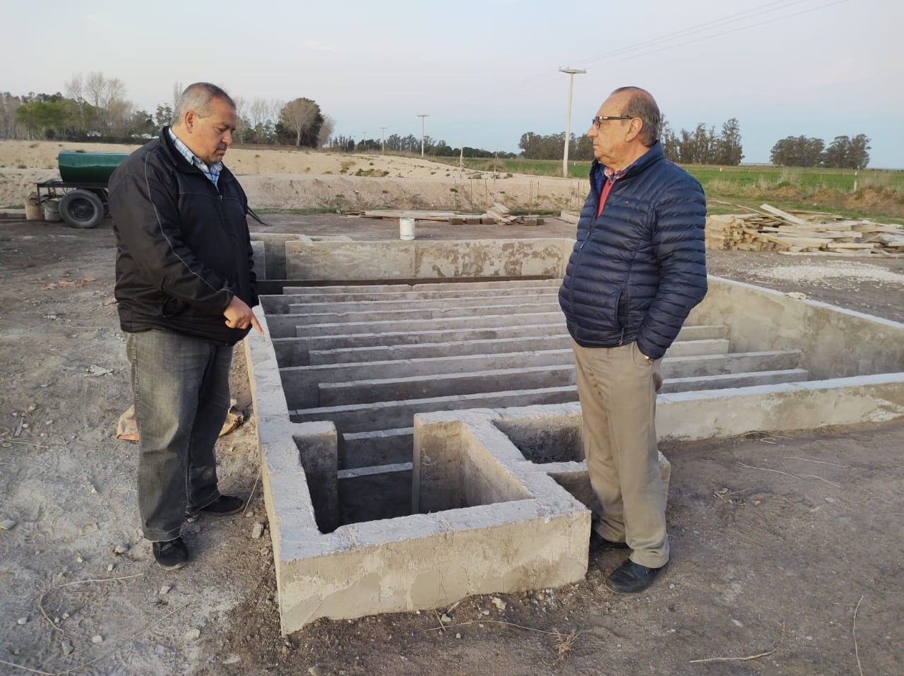 El intendente de Tres Arroyos recorrió Orense y visitó obras en marcha