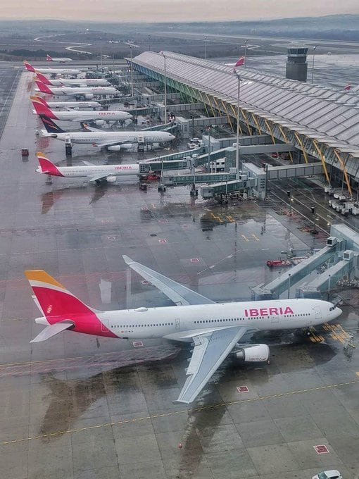 El aeropuerto de Barajas, en Madrid, donde comenzó el calvario de Luno.