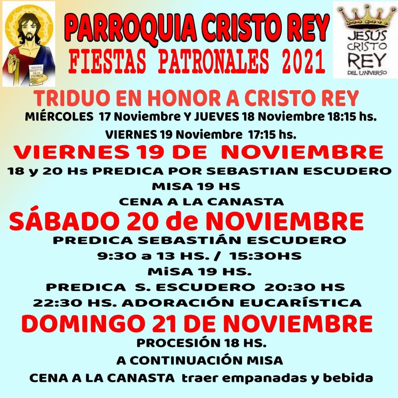 Fiesta Patronal de "Cristo Rey"