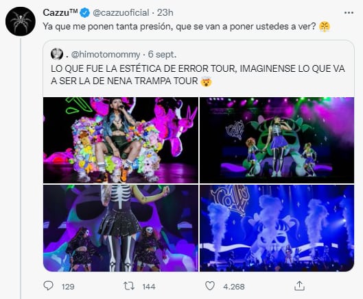 Cazzu puso un dress code para los shows del Nena Trampa Tour: “Bien clavado y cómodo”