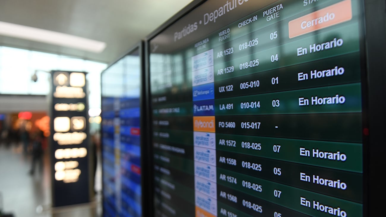 Vuelos con funcionamiento normal en el aeropuerto de Córdoba. Foto: Ramiro Pereyra/La Voz