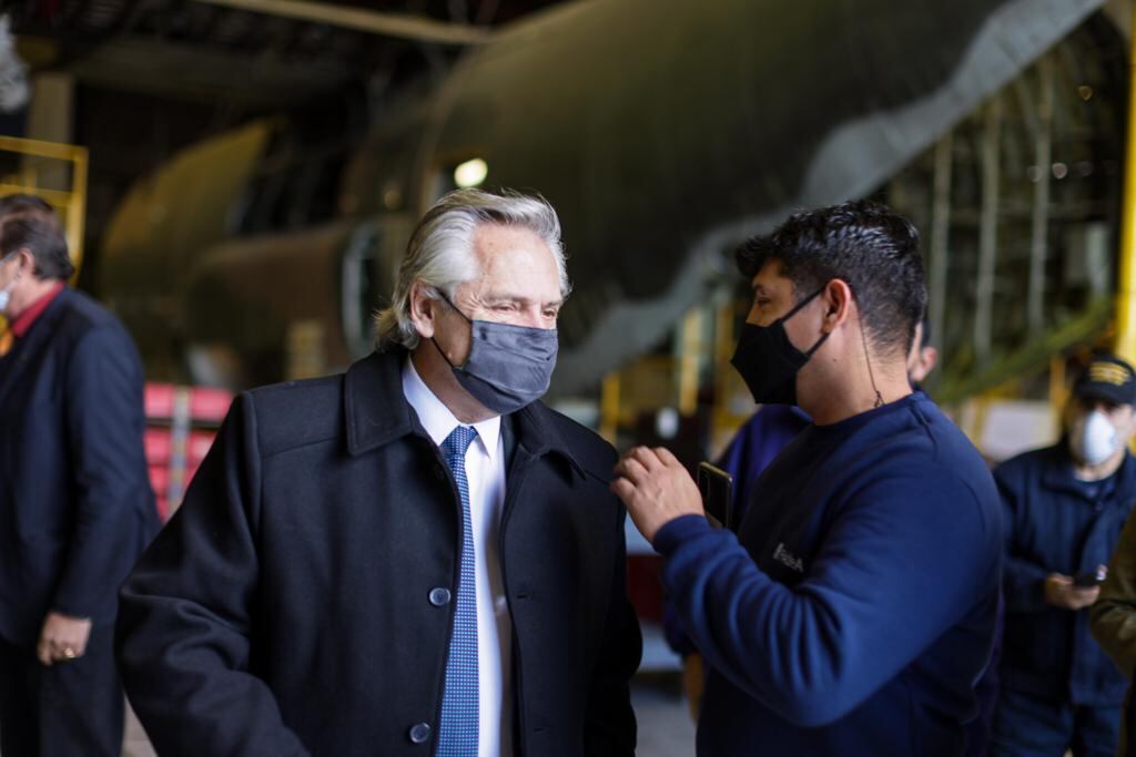 El presidente Alberto Fernández recorrió las instanlaciones de Fadea.