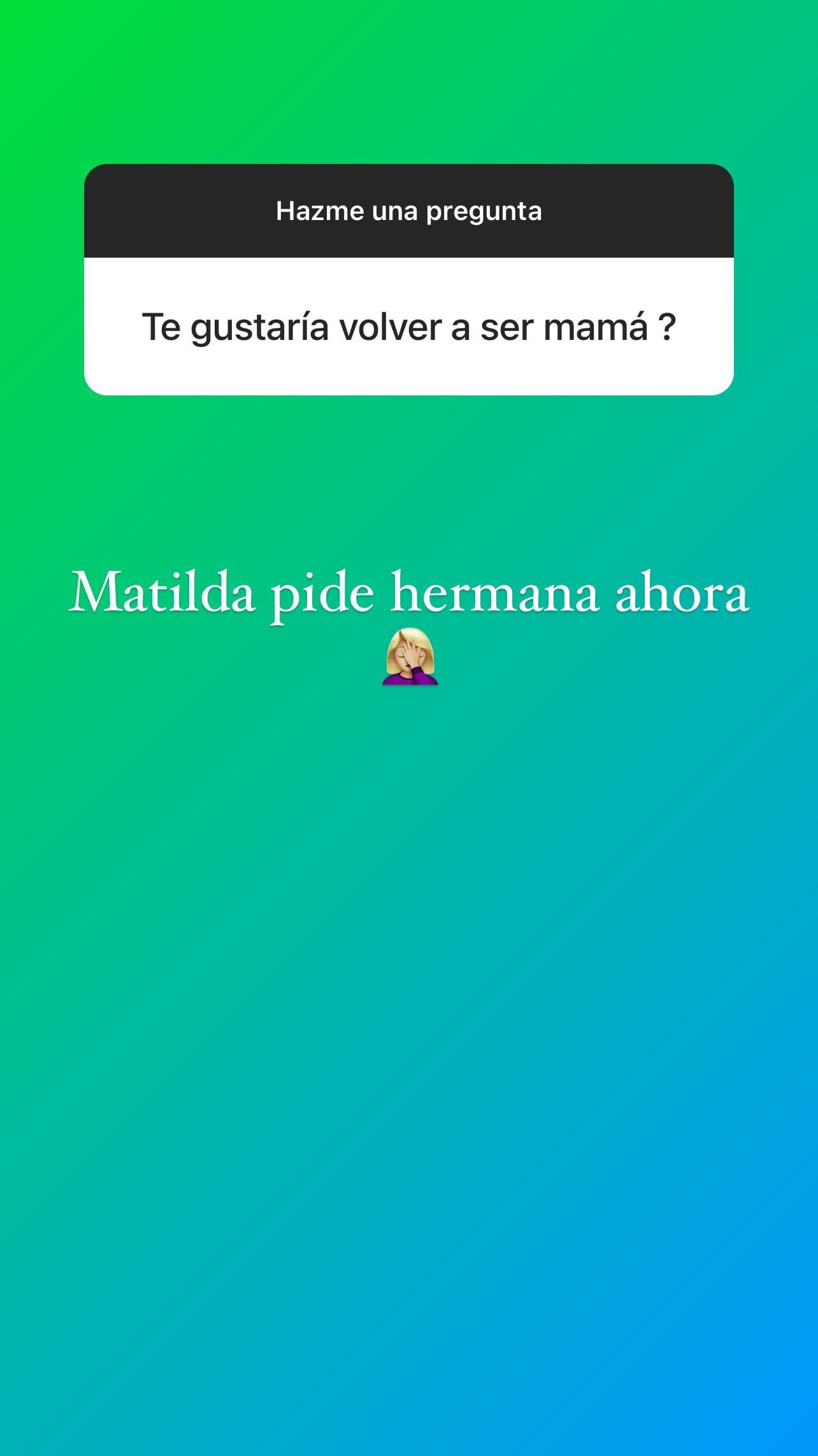 La respuesta de Luciana sobre volver a ser mamá.