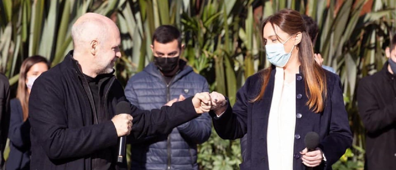 Horacio Rodríguez Larreta y María Eugenia Vidal (Reverso).