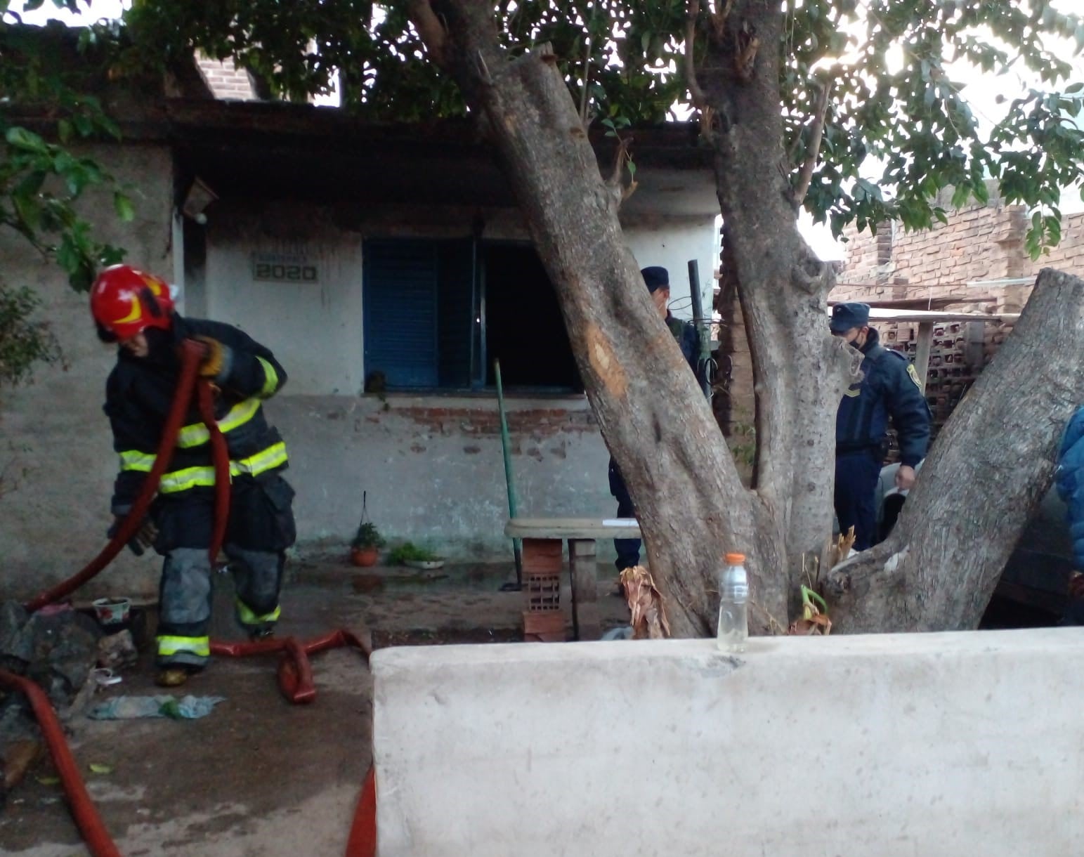 El incendio ocurrió en una vivienda de barrio Santa Isabel III.