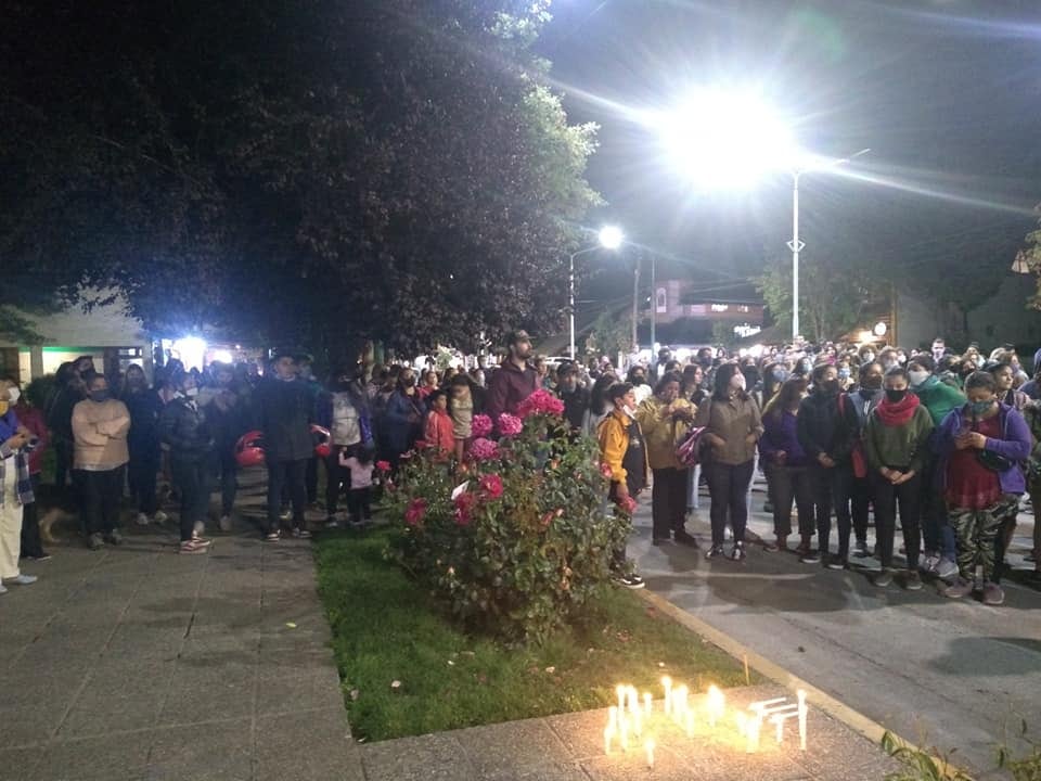 Marcha pidiendo justicia por la muerte de Guadalupe.