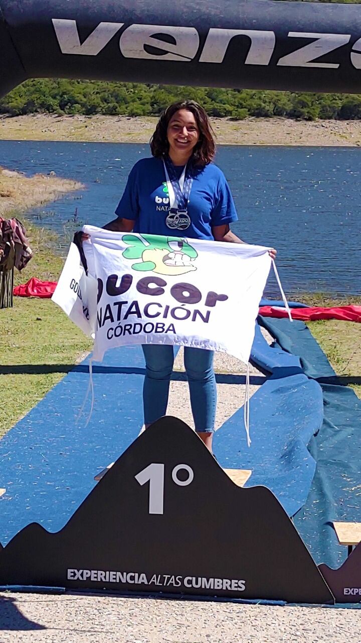 Primer puesto en una competencia de Aguas Abiertas en La Calera.