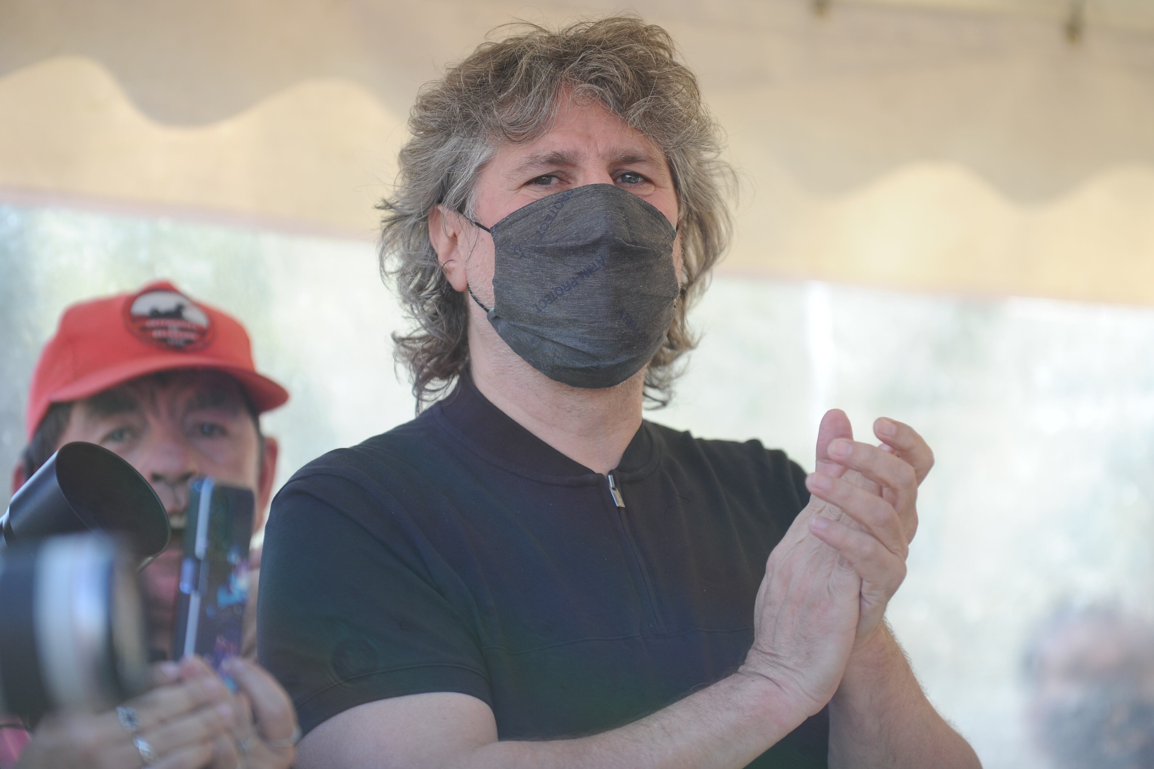 Amado Boudou en la marcha de las Madres en Plaza de Mayo. 