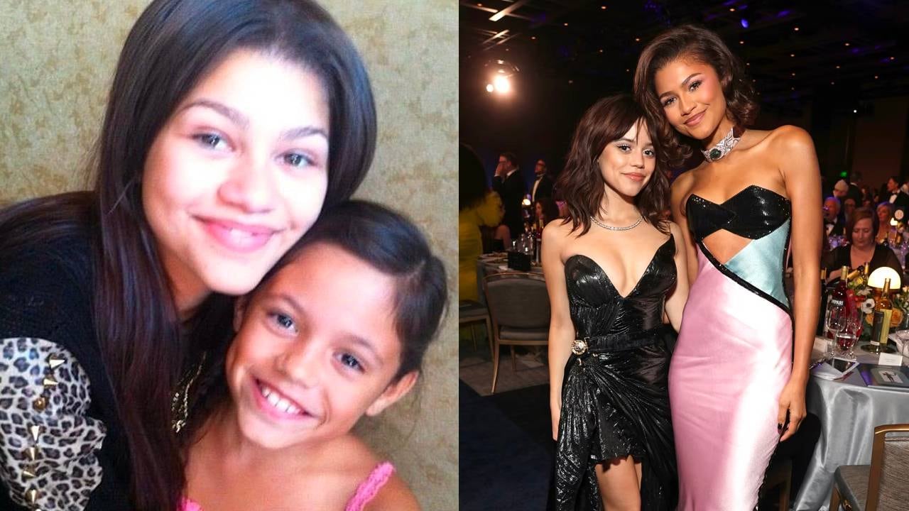 Zendaya y Jenna Ortega en los Premios SAG.