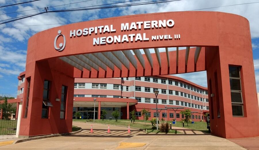 Hopital Materno Neonatal donde la víctima se encuentra recuperandose