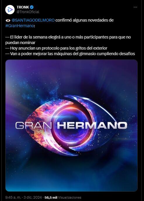 Las novedades de Gran Hermano 2025