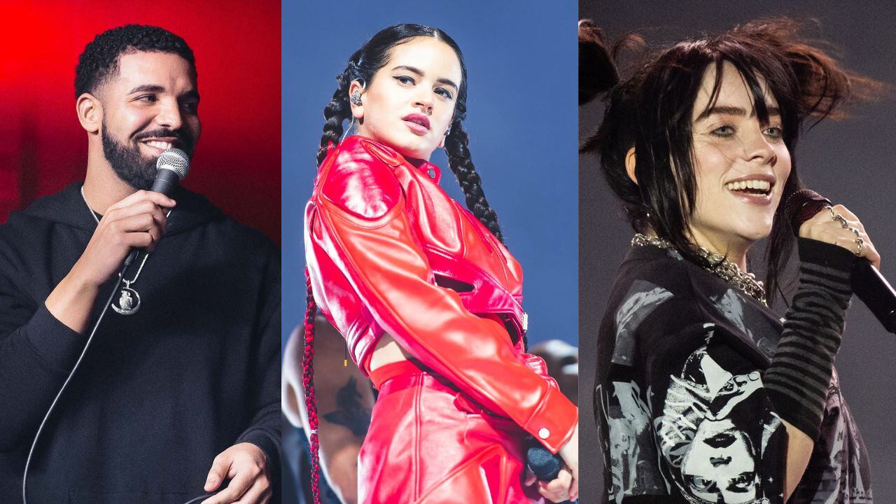 Drake, Rosalia y Billie Eilish