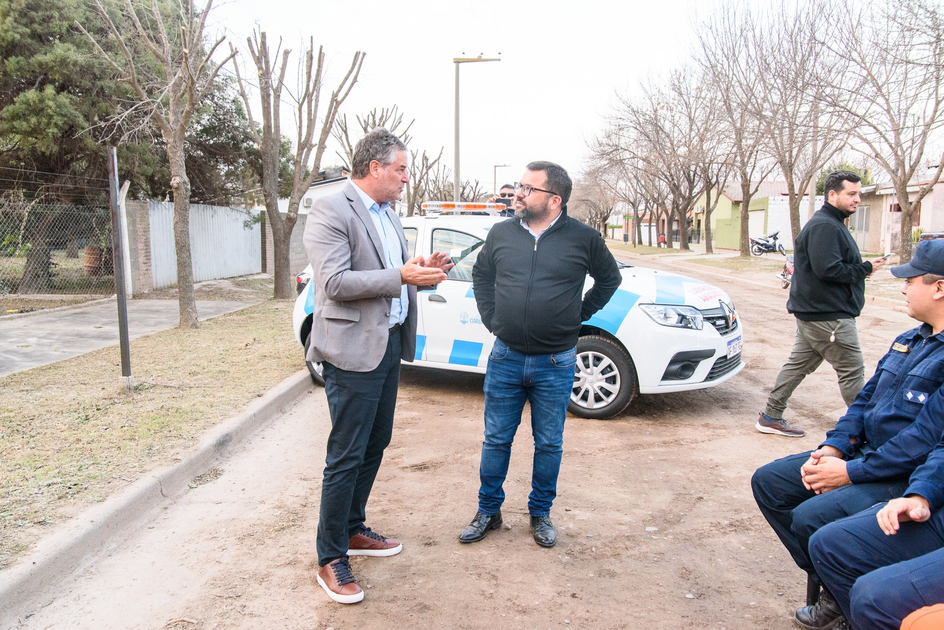 En la oportunidad además presentaron el nuevo móvil de seguridad ciudadana.