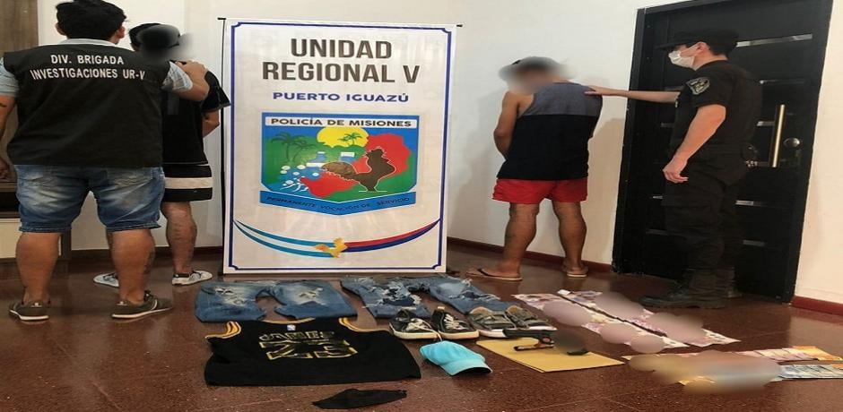 Terminaron detenidos tras asaltar un local comercial en Puerto Iguazú.