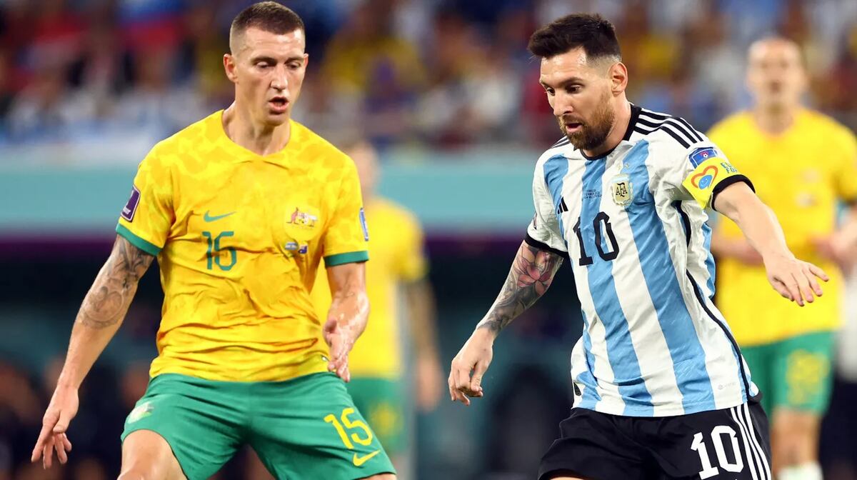 Mundial de Qatar 2022: la emoción de un jugador de Australia que se llevó la camiseta de Messi