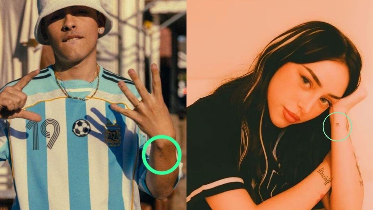 El tatuaje que Nicki Nicole y Trueno se hicieron juntos durante su relación