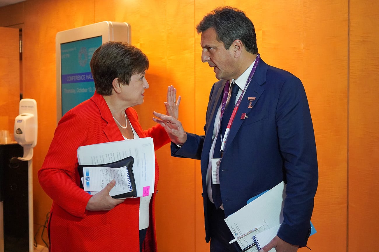 Sergio Massa no se reunirá con Kristalina Georgieva, pero sí con otros directivos del FMI. Foto: Prensa Gobierno