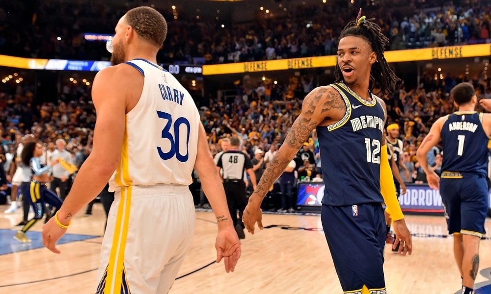 Steph Curry y Ja Morant son las estrellas de Golden State Warriors y Memphis Grizzlies respectivamente.