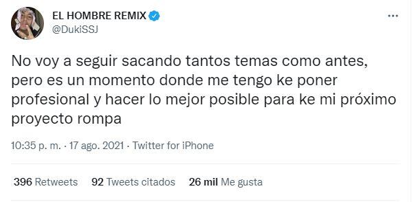 Duki y la "temporada de reggaetón".