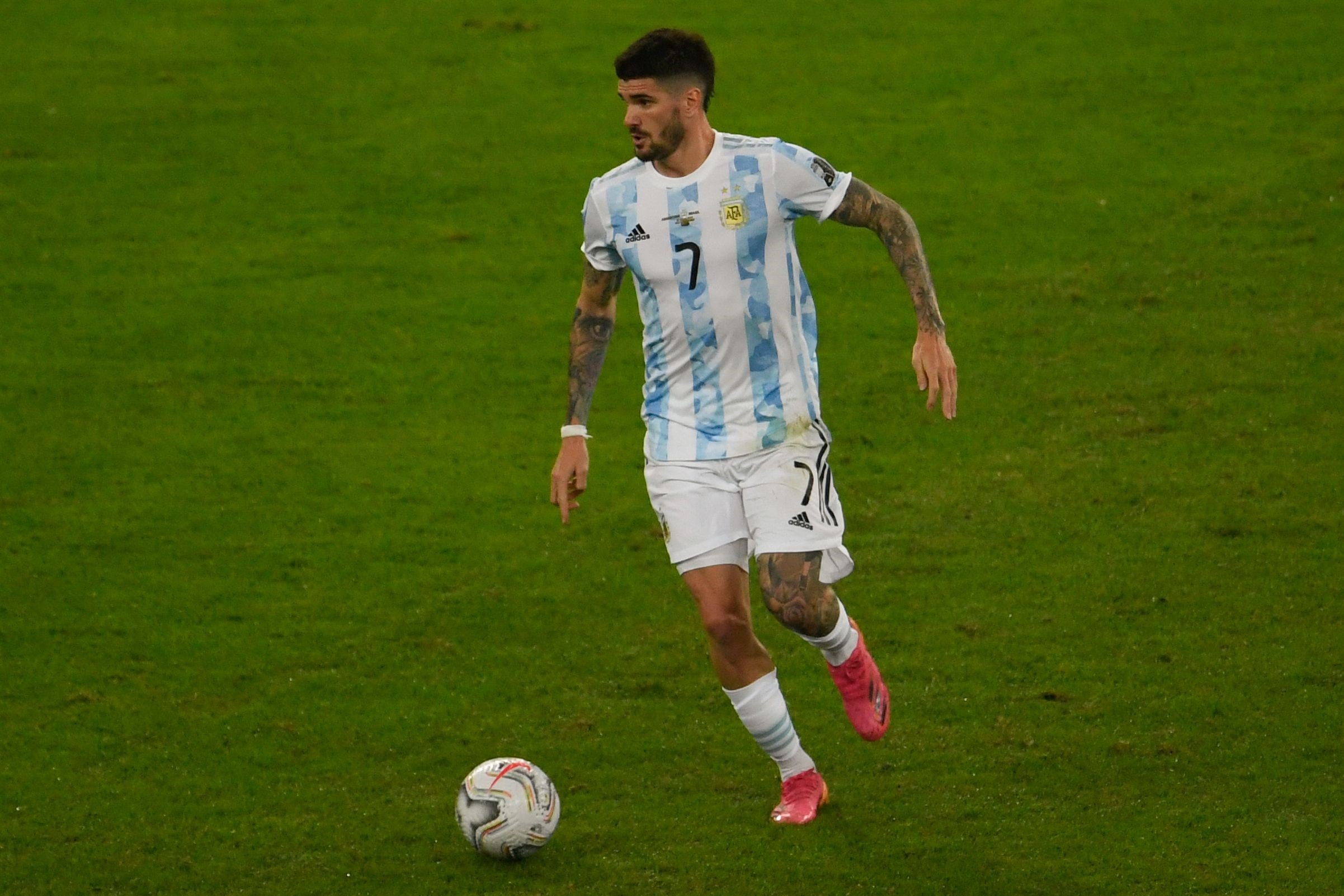 Rodrigo De Paul, clave en la final frente a Brasil.