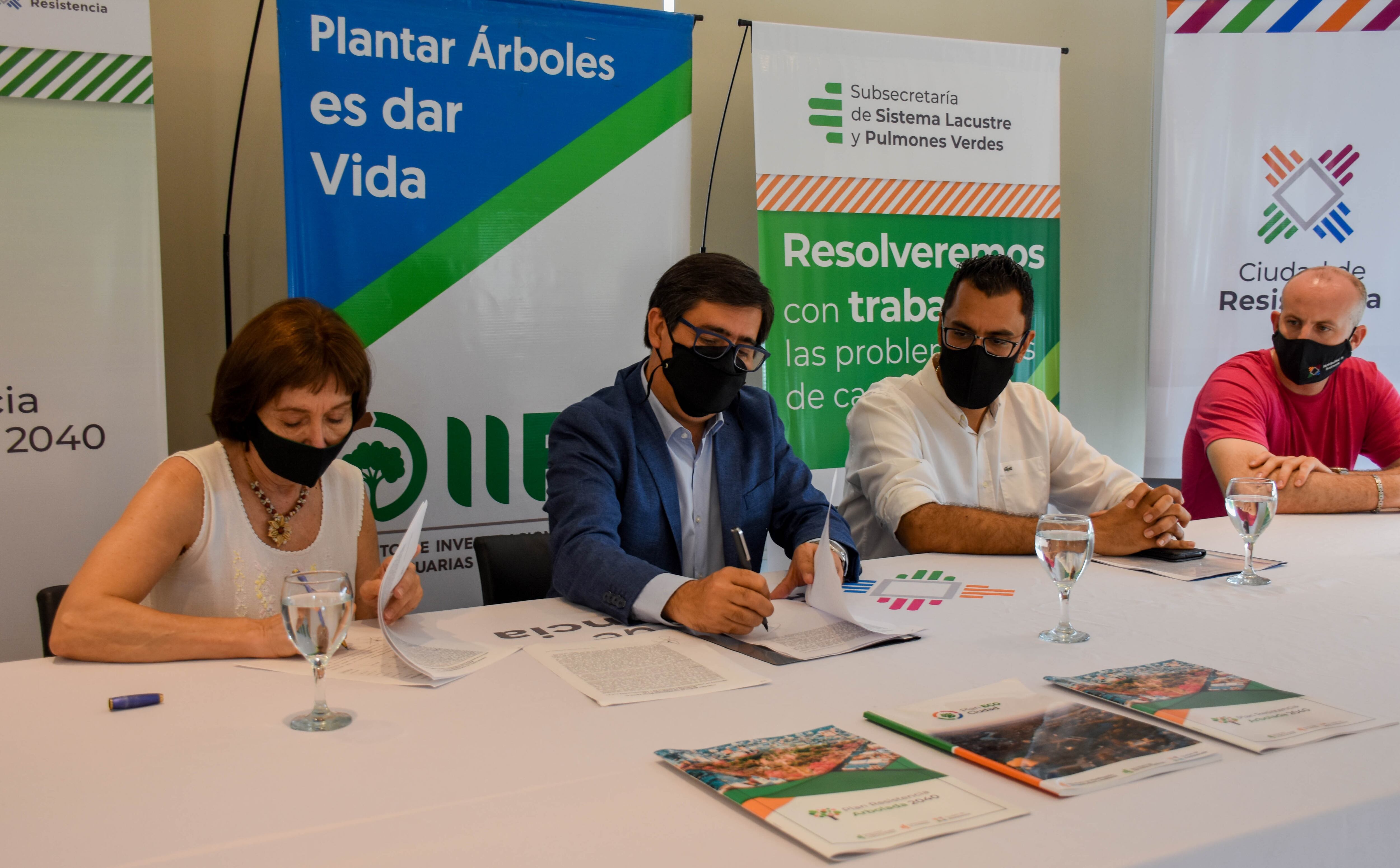 Acordaron plantar más de 3.000 árboles en Resistencia.