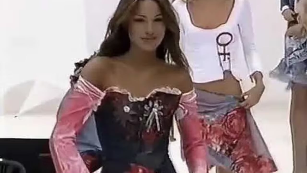 Pampita en el desfile de Giordano.