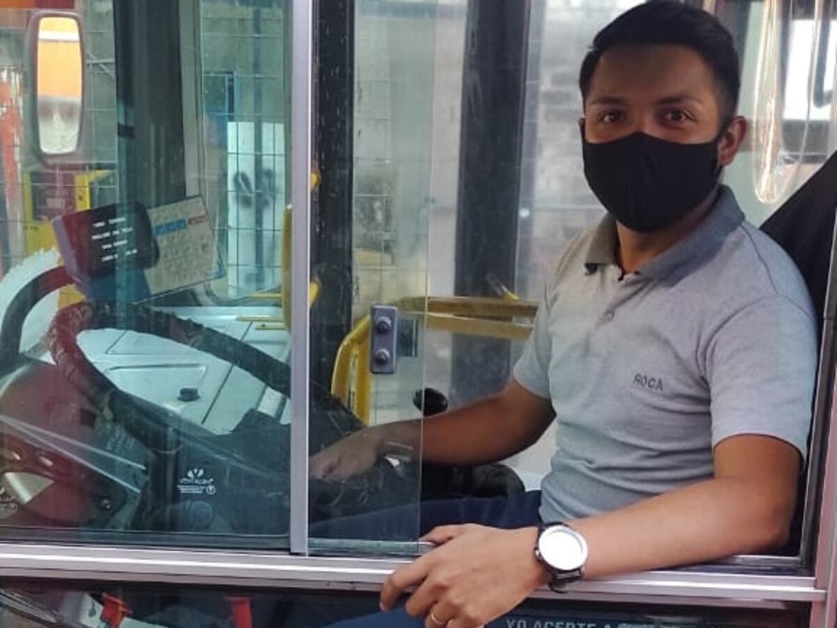 Juan Manuel Maza y sus desafíos de ser chofer de colectivo en pandemia