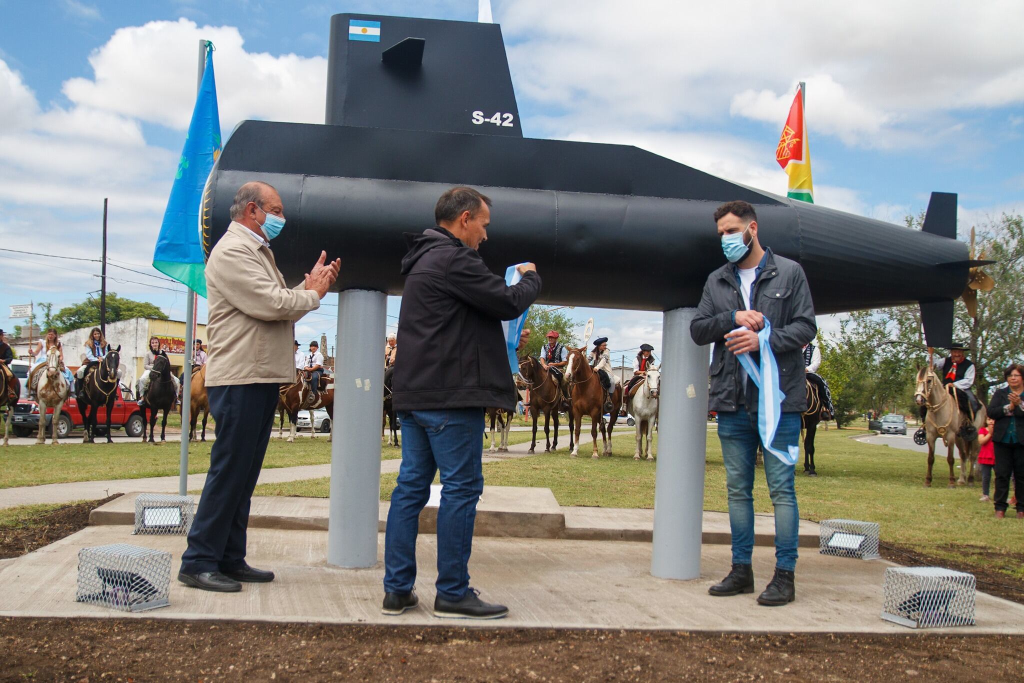 Quedó organizado el monumento al ARA San Juan en Tres Arroyos