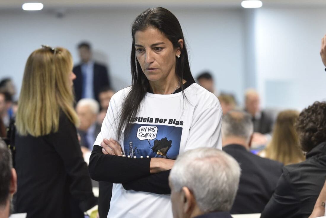 Soledad Laciar, antes del inicio del juicio por el crimen de Blas Correas (Ramiro Pereyra/LaVoz).