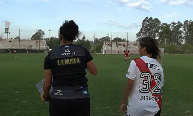 Julieta Romero debutó en la Primera de River Plate.