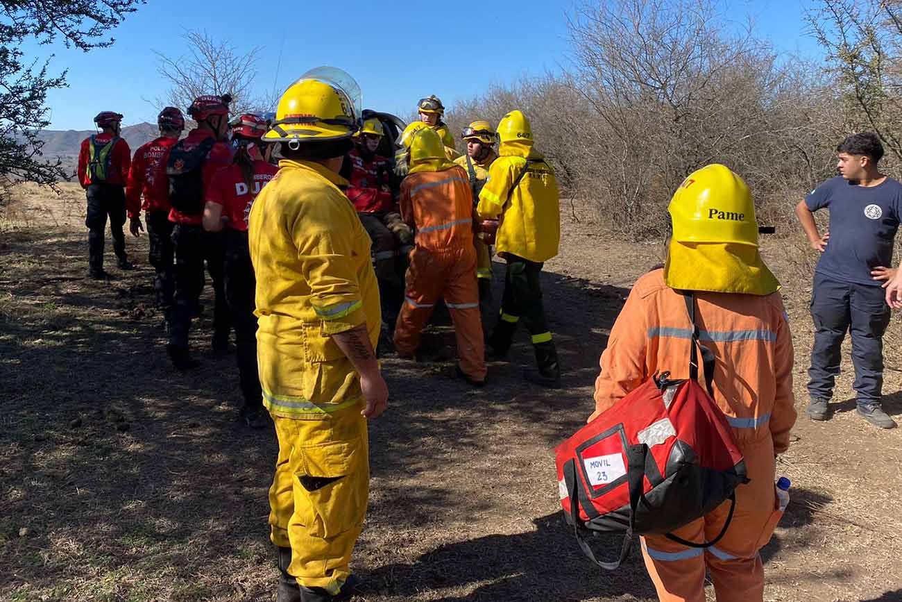 Rescate de una mujer de 85 años que había desaparecido el pasado domingo, fue encontrada con vida este sábado. Gentileza