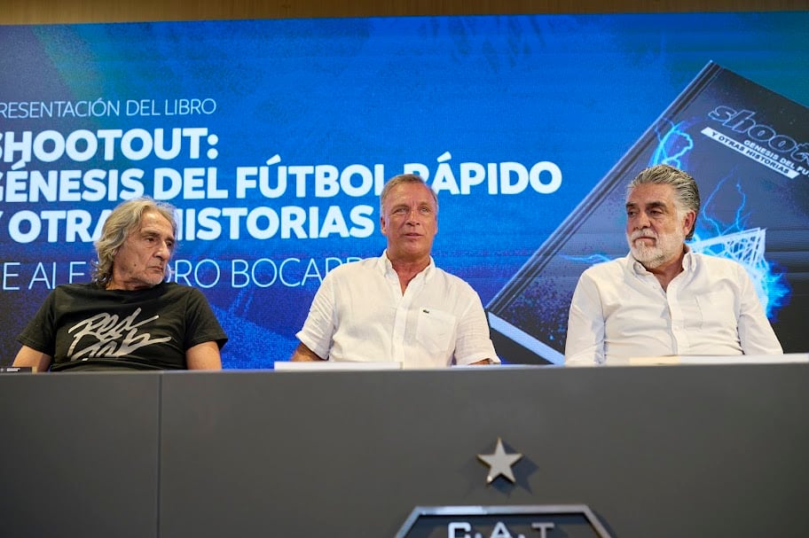 La presentación del libro con el génesis del fútbol rápido en México.