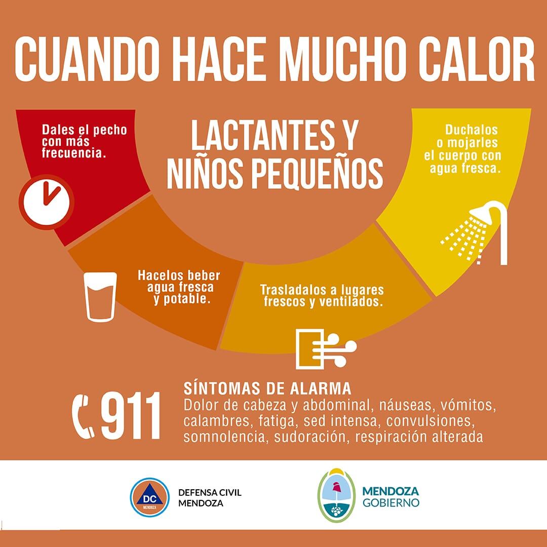 Ante el intenso calor, qué recomendaciones hace Defensa Civil.