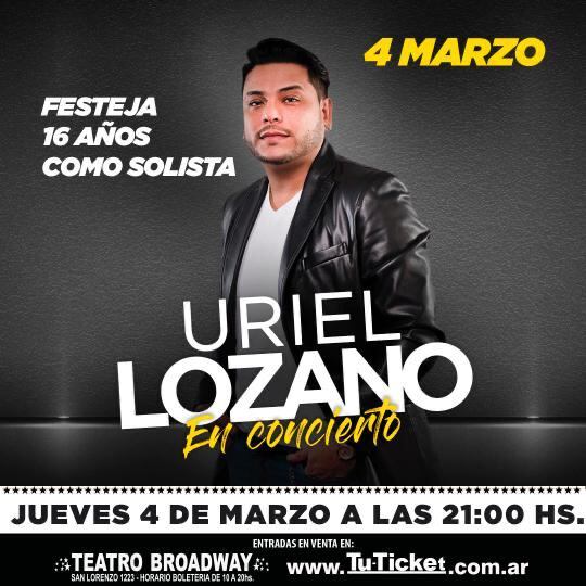 Uriel Lozano se presenta en el Broadway