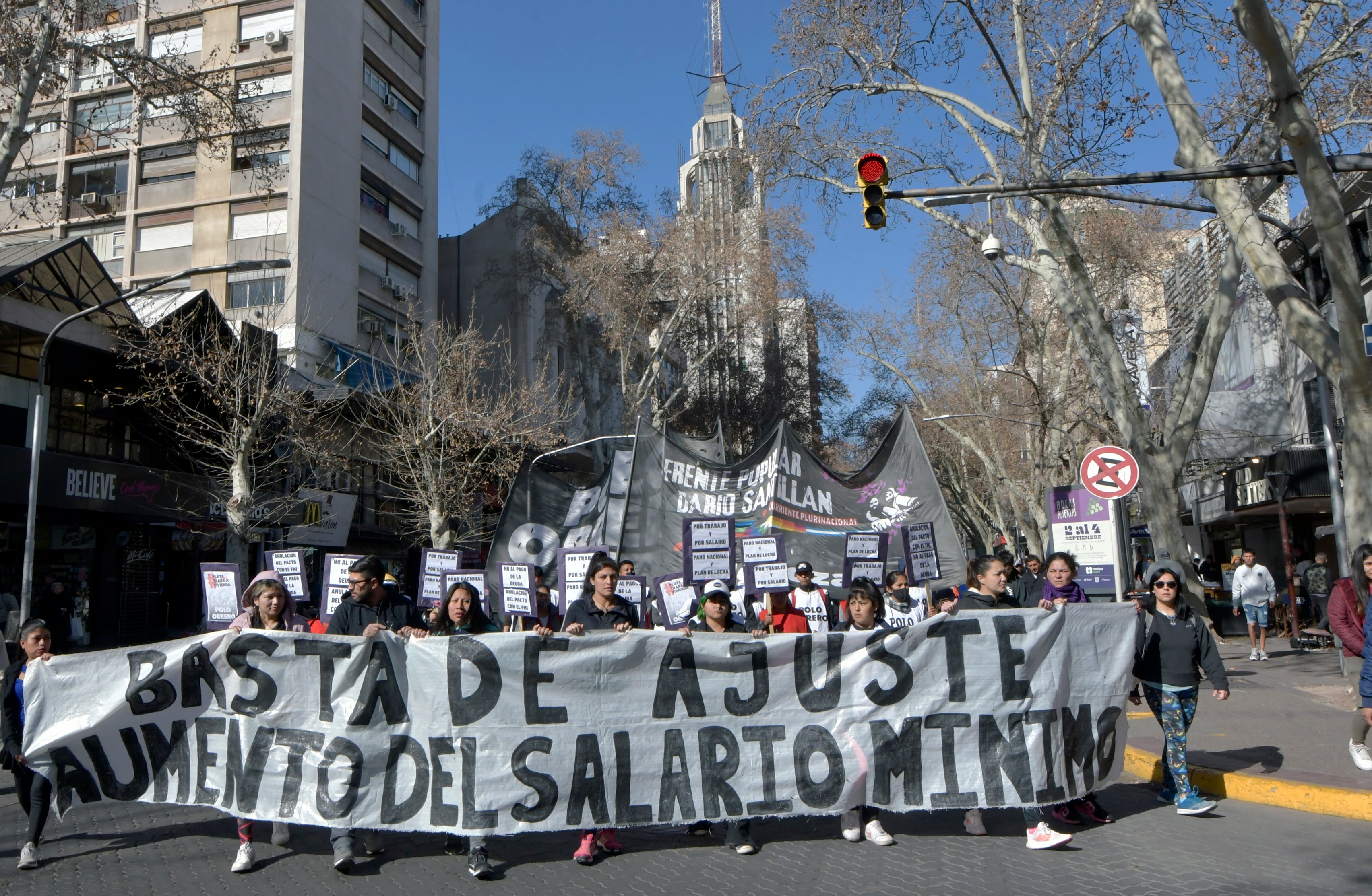 Las organizaciones sociales fueron uno de los sectores que más marcharon en lo que va del año. 