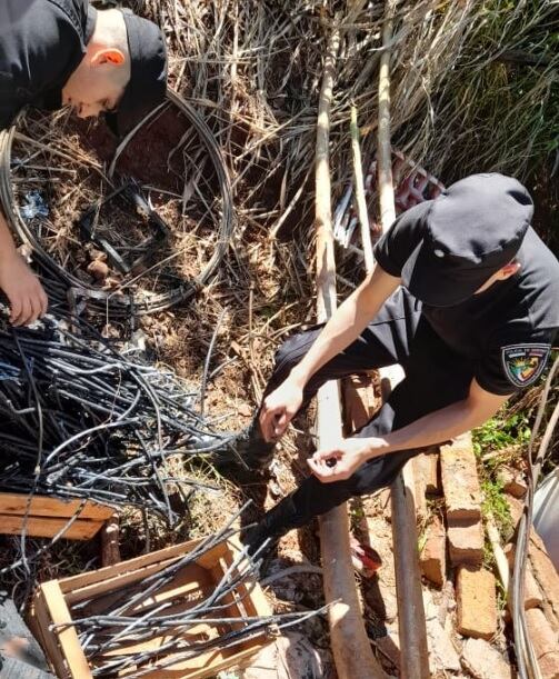 Comandante Andresito: dos detenidos por el robo de cables.