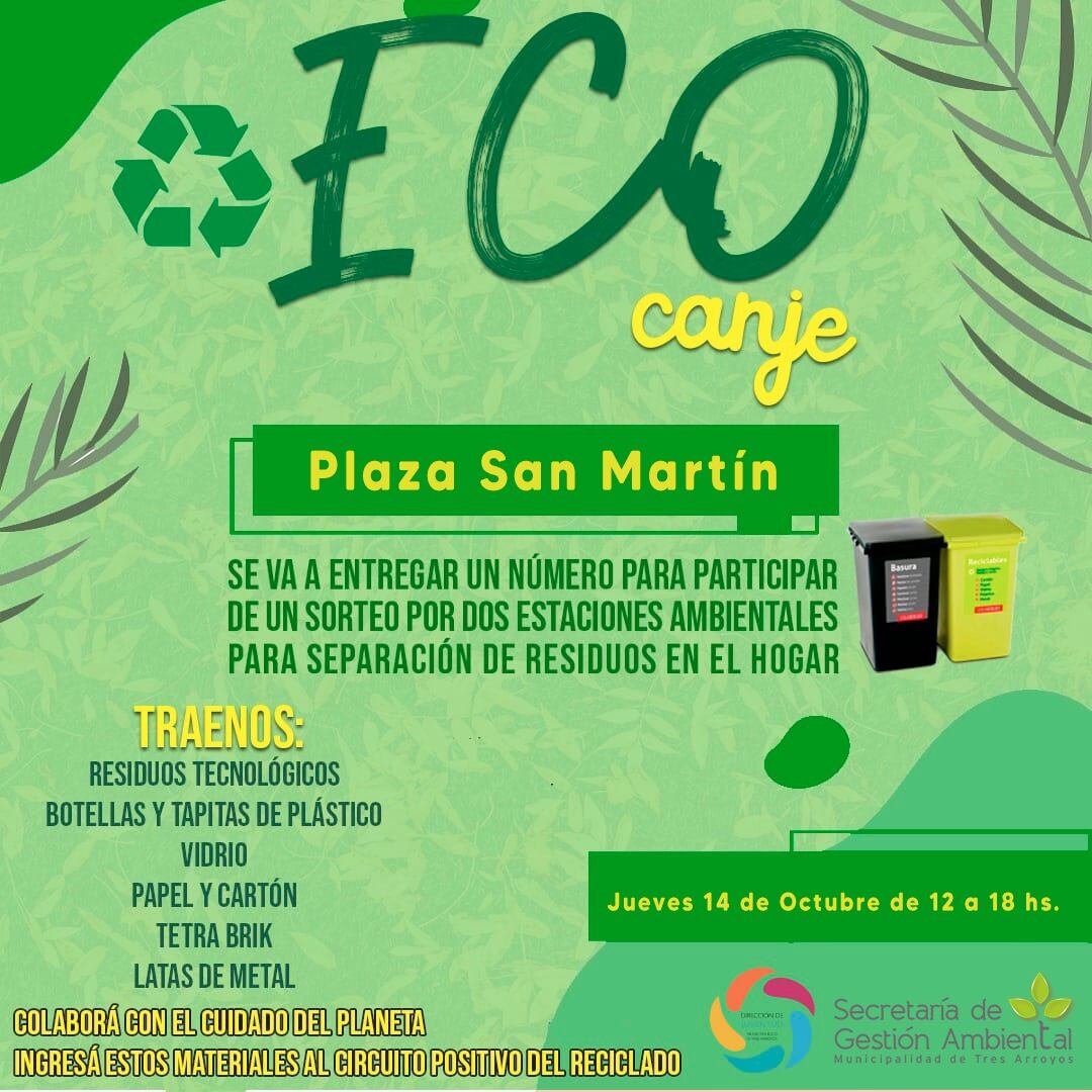 Jornadas de Eco Canje en las plazas de la ciudad