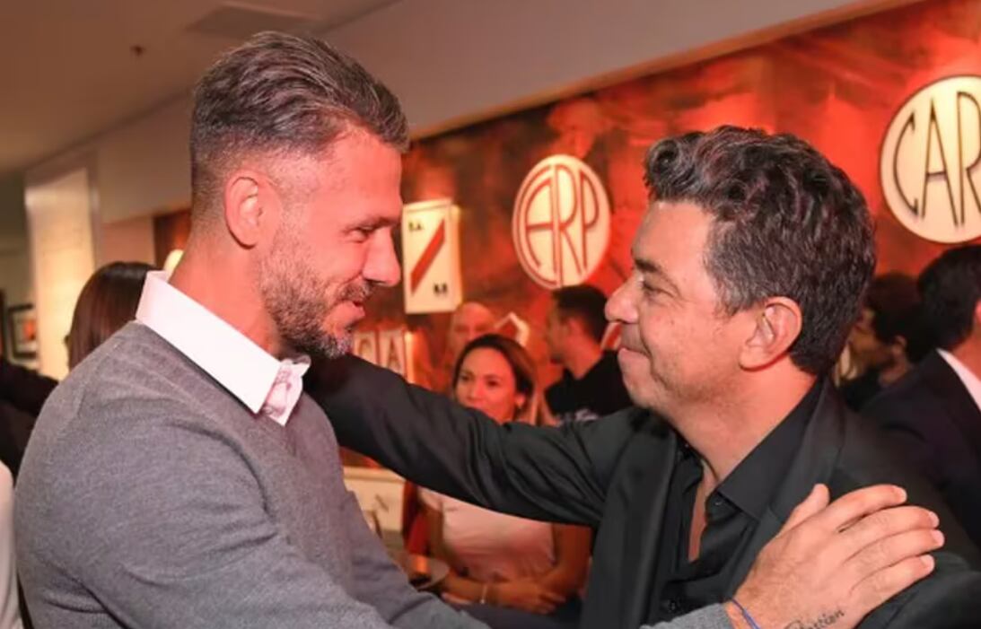 Martín Demichelis y Marcelo Gallardo