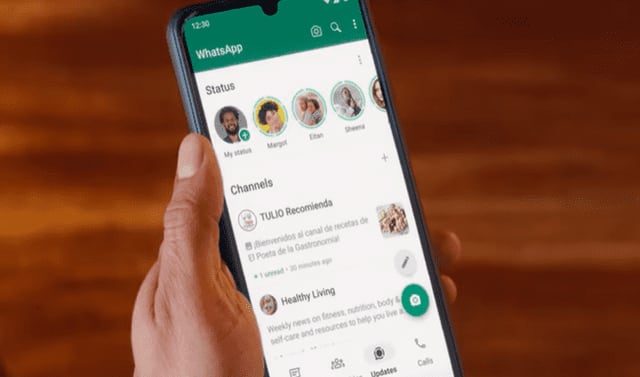 Así se verían los nuevos canales de Whatsapp.