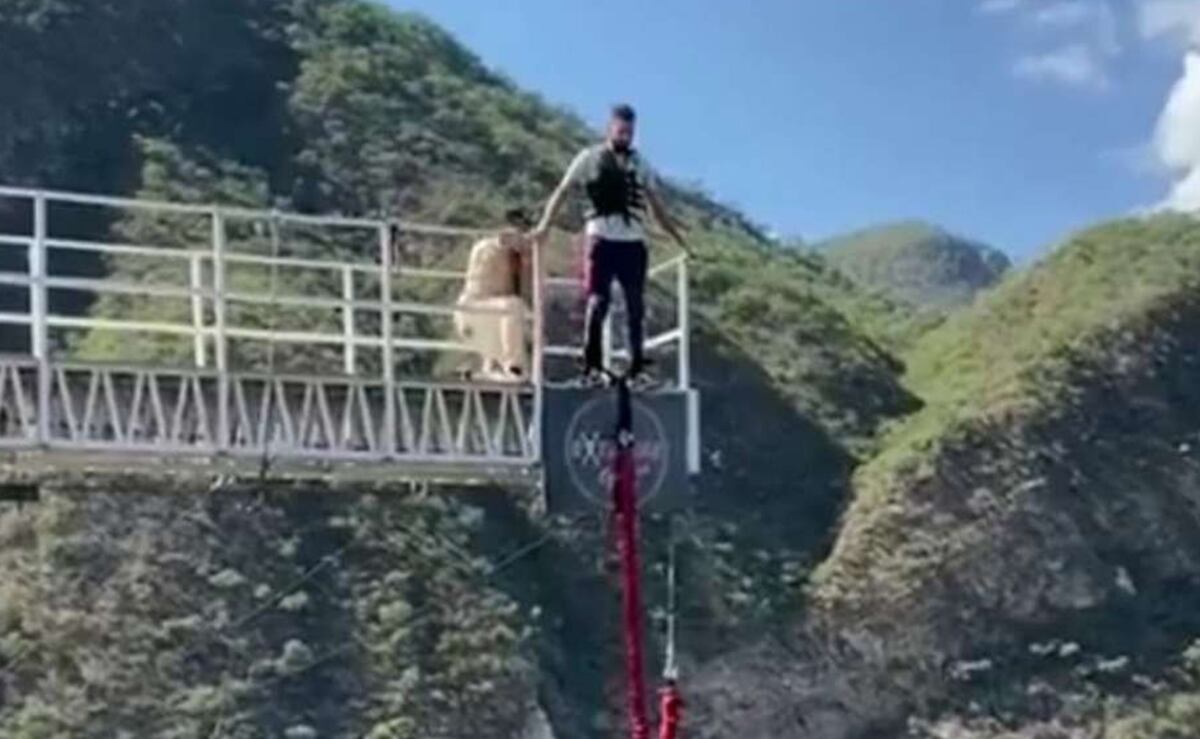 Se salvó de milagro: hacía bungee jumping, se rompió su cuerda y terminó internado