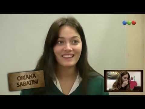 Oriana Sabatini en el casting de Aliados.