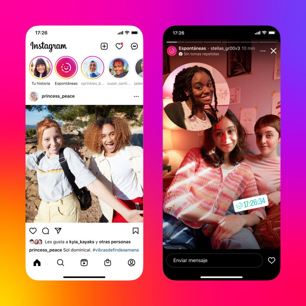 Las nuevas historias espontáneas de Instagram