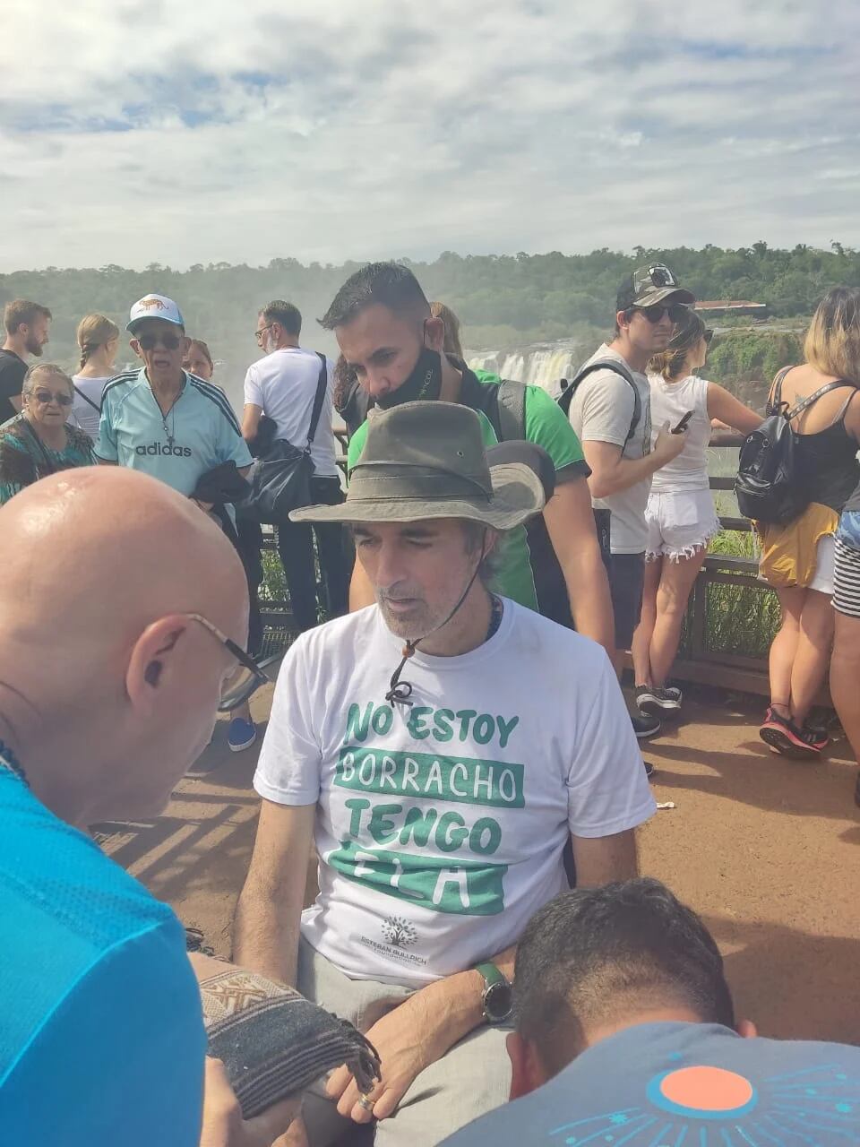 El ex senador Esteban Bullrich disfrutó su estadía en Cataratas.