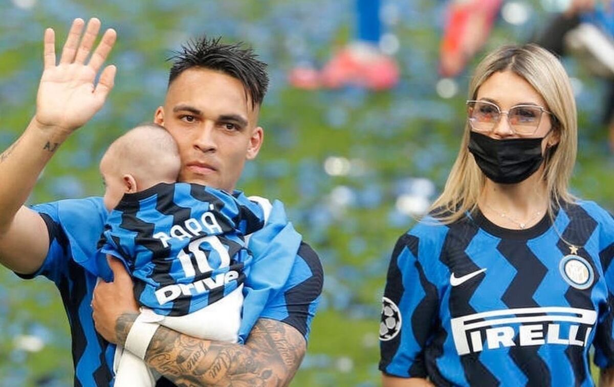 Agustina Gandolfo festejó el triunfo de Lautaro Martínez con el Inter y la primera vez de Nina en la cancha