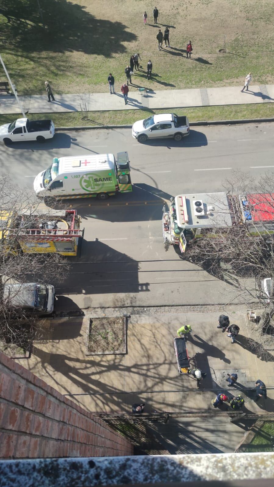 Una mujer fue asistida por inhalar monóxido de carbono.