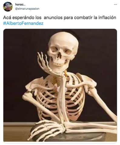 Los mejores memes de Alberto Fernández y su discurso sobre la Guerra contra la Inflación.