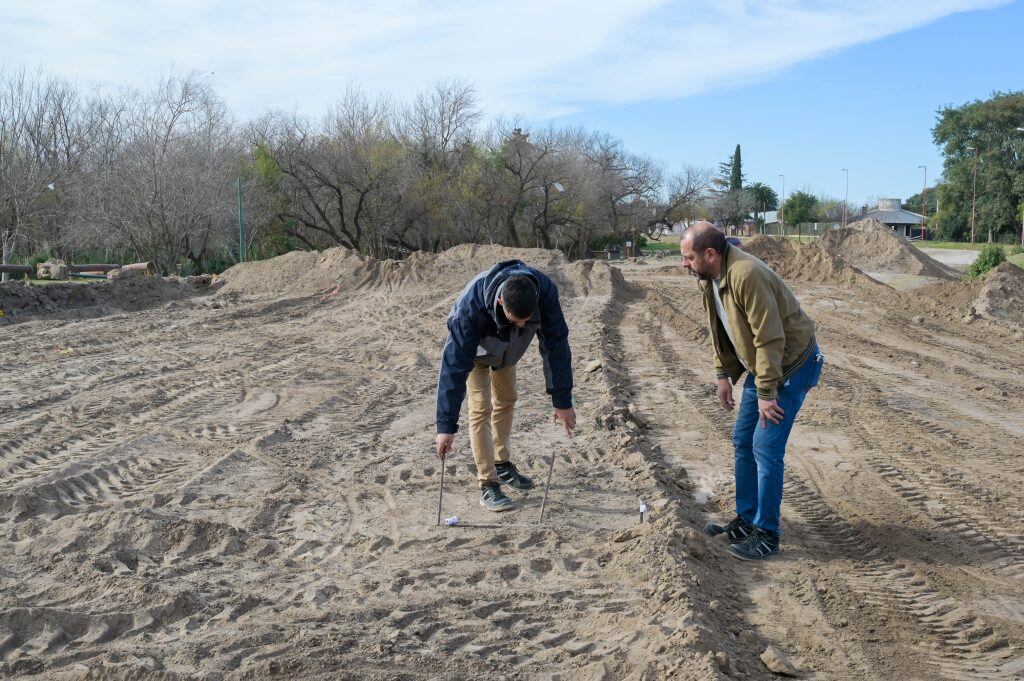 Obra rotonda San Martín y Perón Arroyito