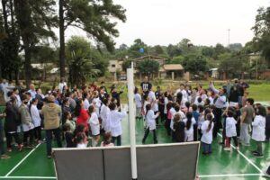 Inauguraron un playón deportivo en la Escuela N°164.